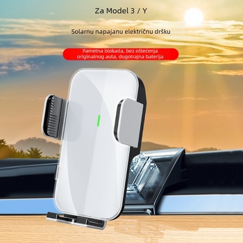 Držač za telefon za Tesla Model 3 i Model Y s električnim stezanjem, montiran na instrument ploču