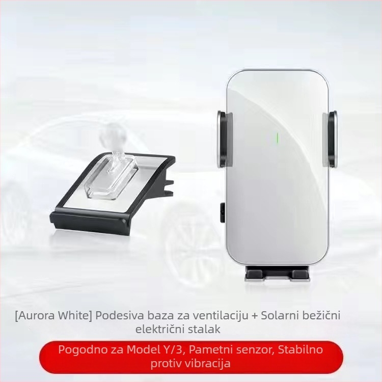 Držač za telefon za Tesla Model 3 i Model Y s električnim stezanjem, montiran na instrument ploču