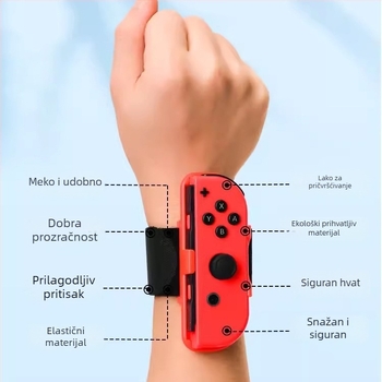 Switch dodatna oprema za sportske igre s osjetom – uključuje ručicu za volan, narukvicu i remen za nogu; za 1 igrača, veličina 35×16,2×5,5 cm, masa 0,416 kg