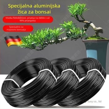 Trojdijelni aluminijski žica set za oblikovanje bonsaja i pričvršćivanje biljaka kod kuće