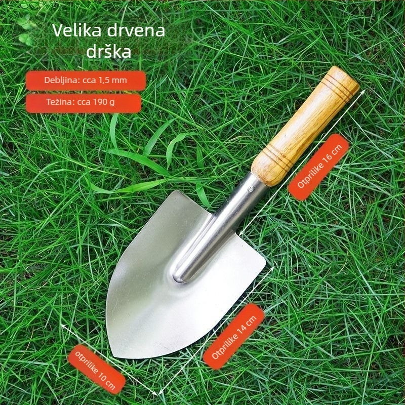 Vrtni set lopata za olakšanje tla i sadnju povrća, cvijeća i stabala; dvodijelni set alata za posude, branda Golden Scale Dragon
