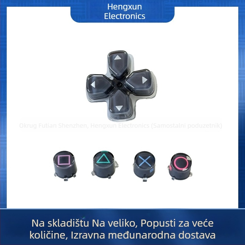 Set kristalnih gumbova za PS5 kontroler — ABS materijal, 10 g, komplet gumbova za PS5