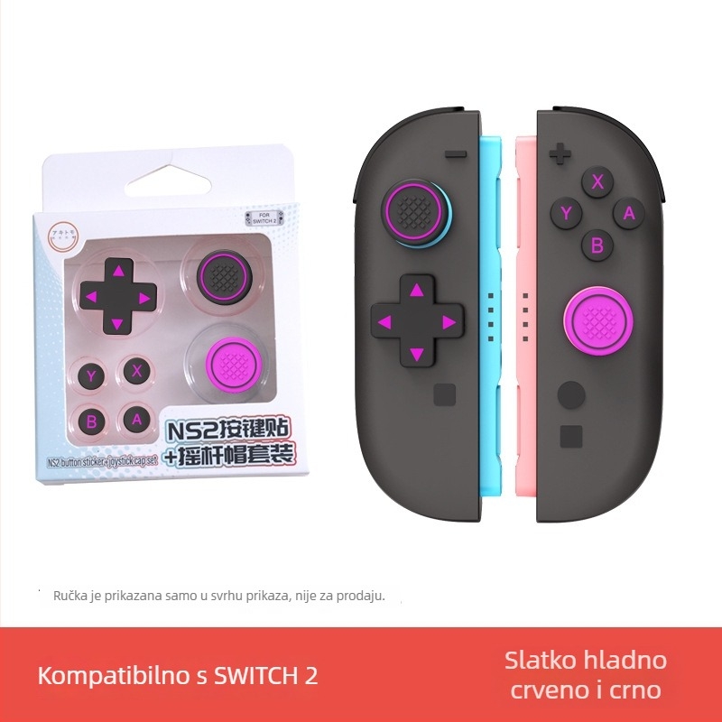 Nintendo Switch 2 silikonske kapice za gumbe, kapice za joystick i D-Pad – dodatna oprema za konzolu