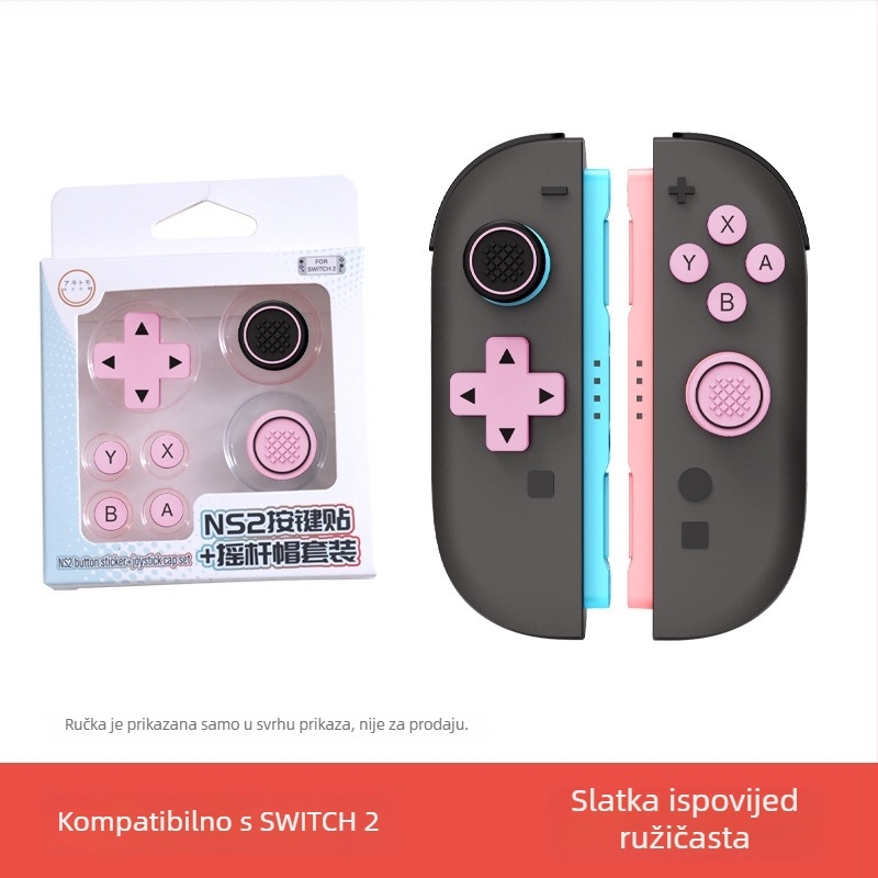 Nintendo Switch 2 silikonske kapice za gumbe, kapice za joystick i D-Pad – dodatna oprema za konzolu