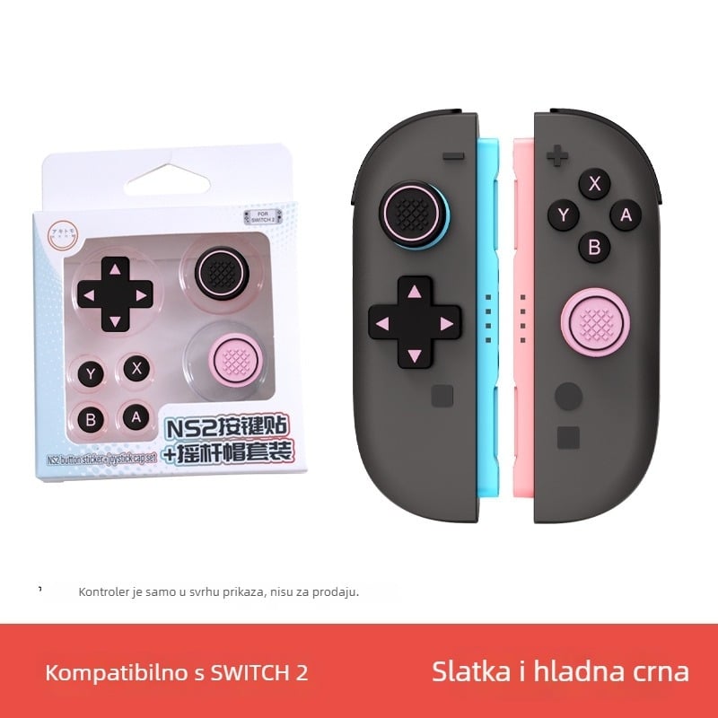 Nintendo Switch 2 silikonske kapice za gumbe, kapice za joystick i D-Pad – dodatna oprema za konzolu