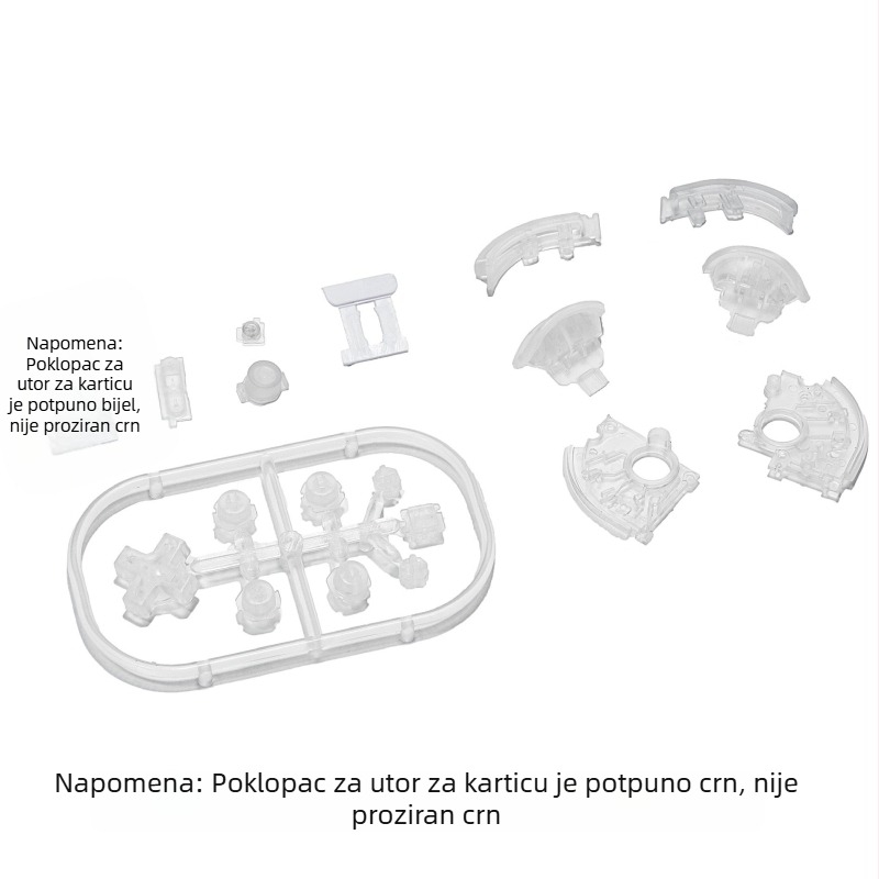 Nintendo Switch Lite set tipki za zamjenu — D-Pad, ABXY, ZL/ZR, L/R, ABS materijal
