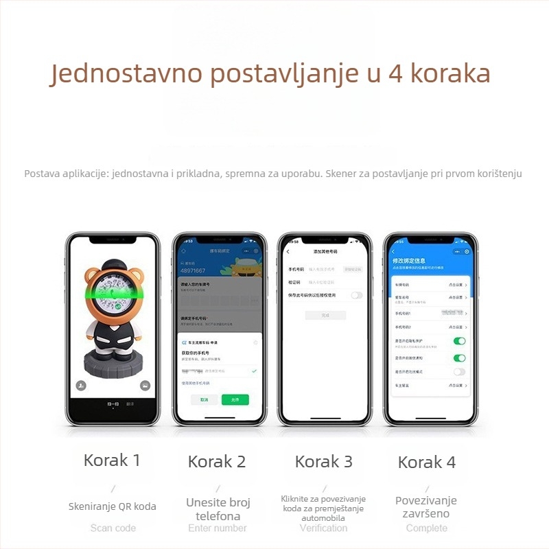Javanagh automobilna dekoracija s dvodimenzionalnim kodom, PVC mekano ljepilo, model 001, podrijetlo Kina
