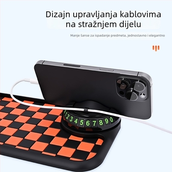 Baviss Višefunkcionalna protuklizna auto podloga s nosačem za telefon i privremenom parkirnom tablicom, PVC (Kod proizvoda: B-61)