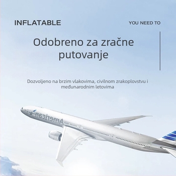 Bridgeon ZJM-AY030 Prijenosna napuhiva podporka za stopala s PVC filciranjem, debljina 0,45 mm, dimenzije 42×30×32 cm, težina 330–600 g