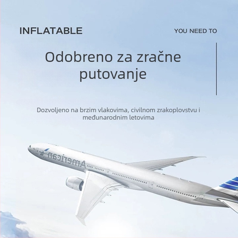 Bridgeon ZJM-AY030 Prijenosna napuhiva podporka za stopala s PVC filciranjem, debljina 0,45 mm, dimenzije 42×30×32 cm, težina 330–600 g