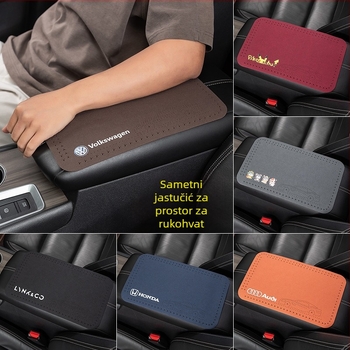 Jastučić za naslon za ruku autom Lexus ES350h, RX, UX, NX400h – središnji protivklizni pokrov, PVC materijal, prilagodba izrade, tiskani logo