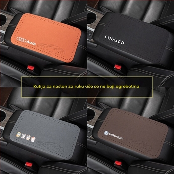 Jastučić za naslon za ruku autom Lexus ES350h, RX, UX, NX400h – središnji protivklizni pokrov, PVC materijal, prilagodba izrade, tiskani logo