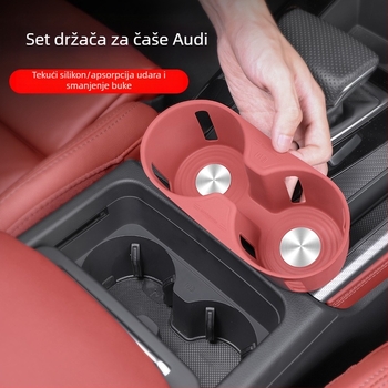 Silikonska podložka za spremište u naslonu za ruku za Audi Q5L, kompatibilna s A4/A6L; proizvedeno u Guangzhou, bez prilagodbe.