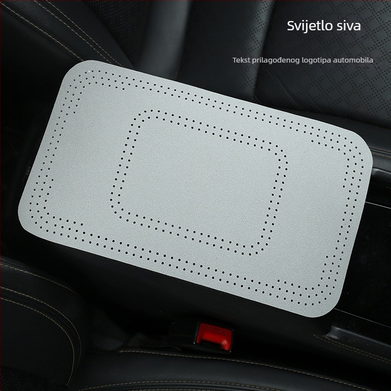 Semiš naslon za ruku automobila, središnji jastuk, zaštitni sloj, moguć tisak logotipa