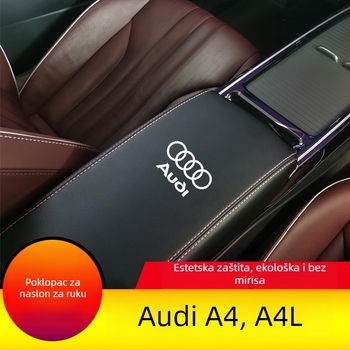 Kožna navlaka za naslon za ruke Audi A4/A4L – dekorativna zaštita, model Ad-a4-a4l-fsxt-00001