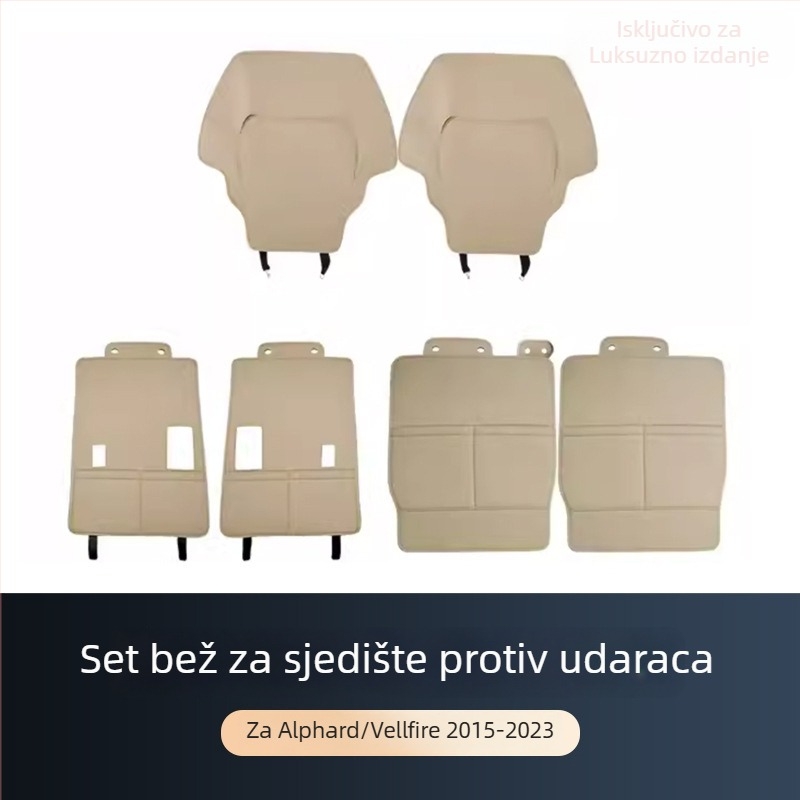 Zaštitna podstava za stražnji dio sjedala ALF30 – kožna, prilagodljiva obrada, kompatibilno s Toyota Alphard 15–22