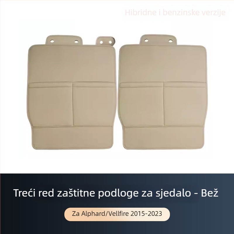Zaštitna podstava za stražnji dio sjedala ALF30 – kožna, prilagodljiva obrada, kompatibilno s Toyota Alphard 15–22