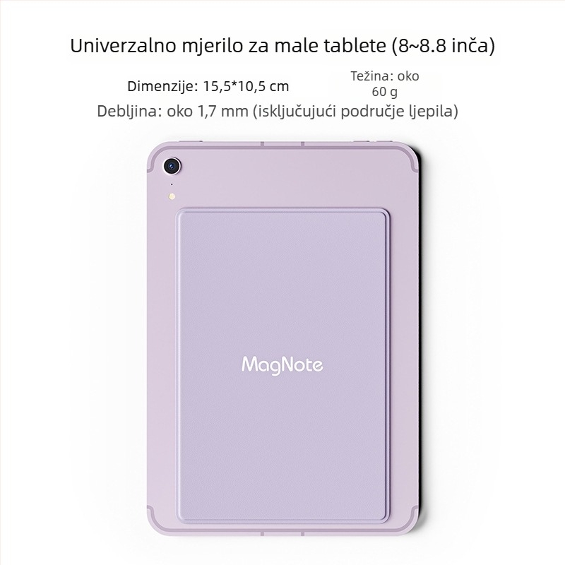 Magnetski list za držač tableta i čitača elektroničkih knjiga (ljepljivi stil) – Univerzalna kompatibilnost