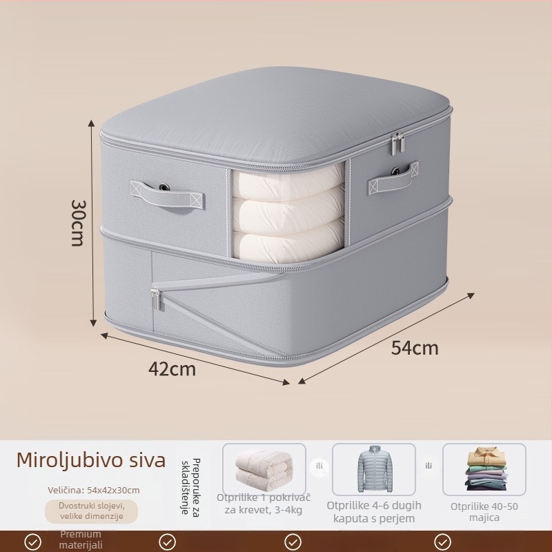 Torba za pohranu ćebeta, velika zapremina, twill tkanina, kubni oblik, model SND1101