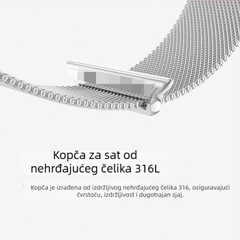 S10 metalni magnetski Milanese remen za Apple Watch