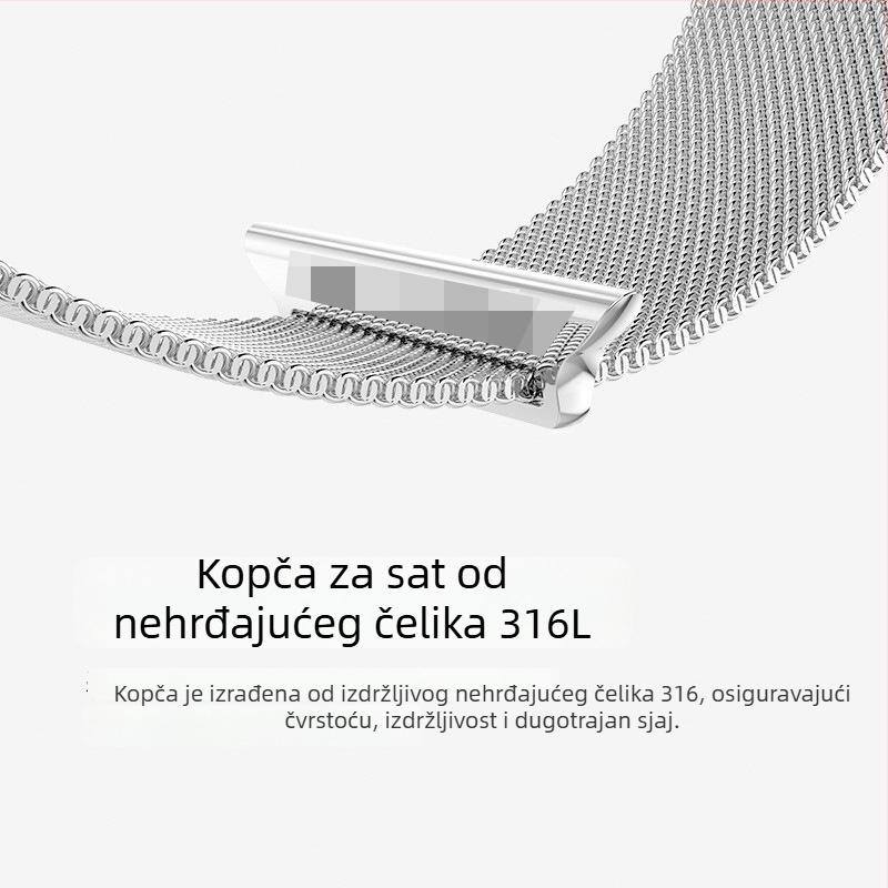 S10 metalni magnetski Milanese remen za Apple Watch