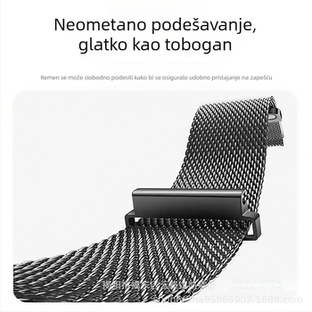 Milanska magnetska nehrđajuća čelična narukvica za Huawei Watch GT5/Watch5, 18mm-22mm