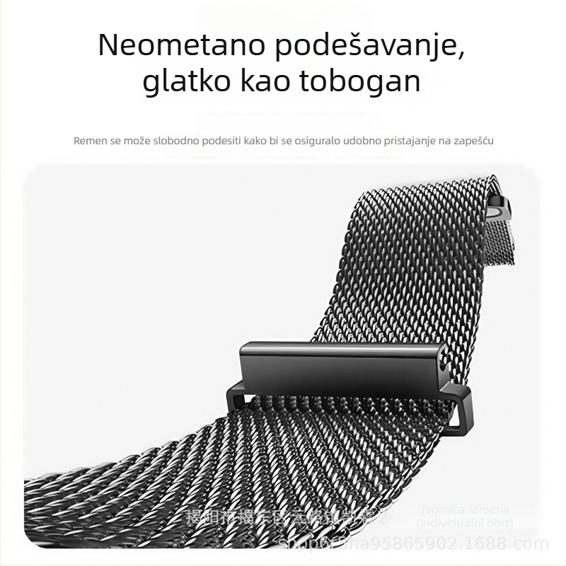 Milanska magnetska nehrđajuća čelična narukvica za Huawei Watch GT5/Watch5, 18mm-22mm
