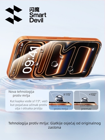 Tvrdo staklo zaštitnik cijelog zaslona za iPhone 16 Pro Max (Brand: Zifan; Materijal: Asahi staklo; Tip filma: Cijeli zaslon; Značajke filma: HD)