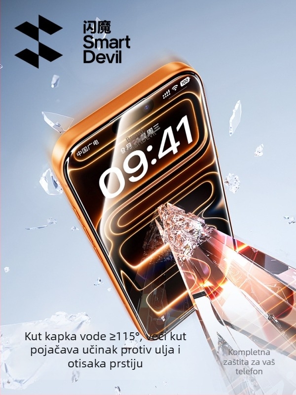 Tvrdo staklo zaštitnik cijelog zaslona za iPhone 16 Pro Max (Brand: Zifan; Materijal: Asahi staklo; Tip filma: Cijeli zaslon; Značajke filma: HD)