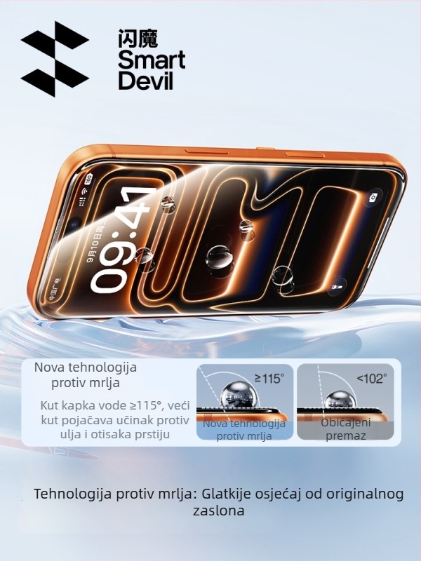 Tvrdo staklo zaštitnik cijelog zaslona za iPhone 16 Pro Max (Brand: Zifan; Materijal: Asahi staklo; Tip filma: Cijeli zaslon; Značajke filma: HD)