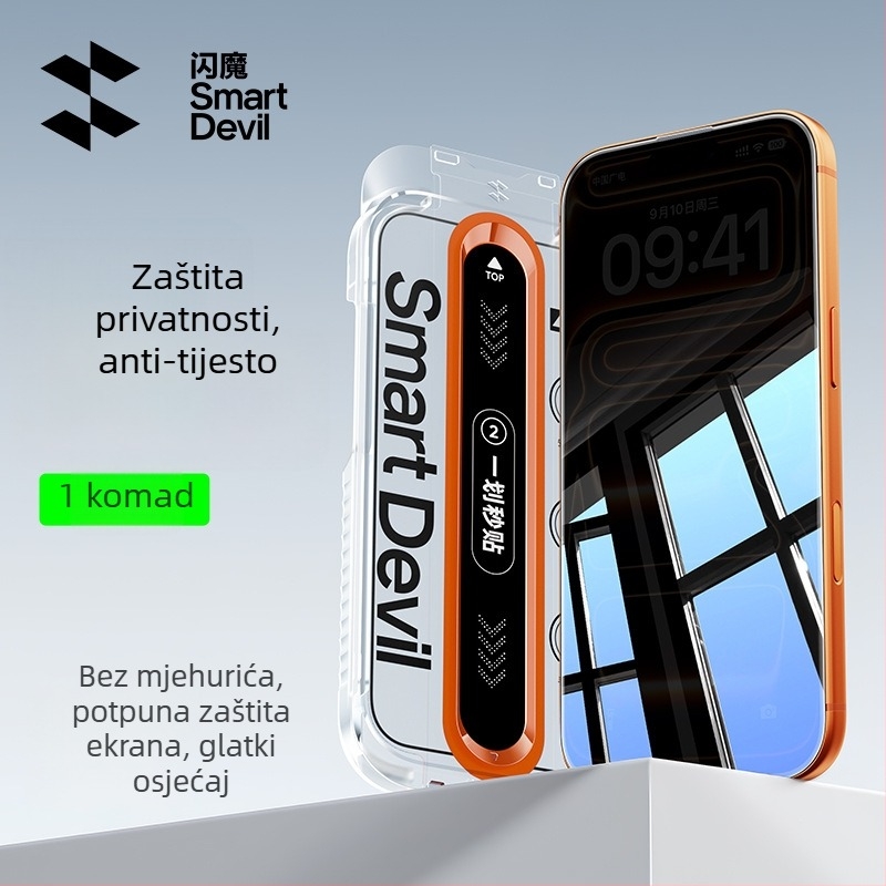 Tvrdo staklo zaštitnik cijelog zaslona za iPhone 16 Pro Max (Brand: Zifan; Materijal: Asahi staklo; Tip filma: Cijeli zaslon; Značajke filma: HD)