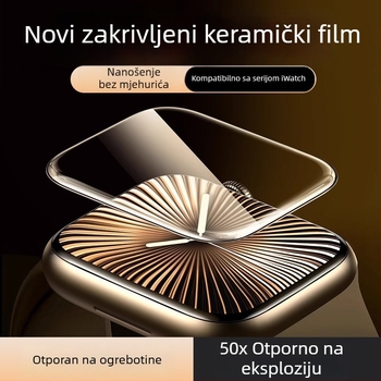 Prednji zaštitni film za Apple Watch Series S7/S8/S9/S10 – hidrogel, otpornost na padove
