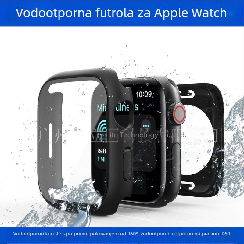 Vodootporna zaštitna futrola za Apple Watch s integriranom zaštitom zaslona od stakla i 360° potpuno pokrivenost