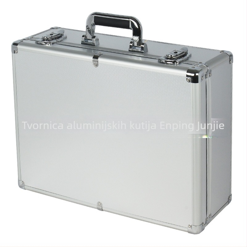 Kutija alata od aluminijskog legura, Prijenosna kutija za pohranu, Vanjski materijal MDF+ABS, Okvir od aluminijskog legura