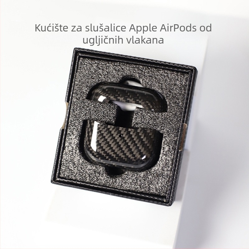 Zaštitni kućiš AirPods Pro 2. generacije i AirPods 3, tvrdi kućište, karbonska vlakna kovana, ručno izrađeni perli, mogućnost prilagodbe