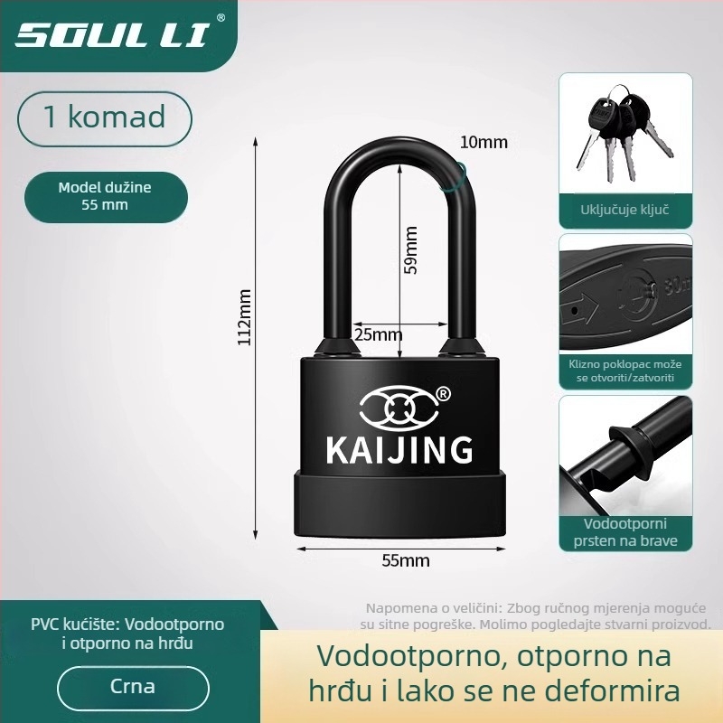 Sigurnosna brava Type C, željezno tijelo, Neck Strength branda, stil lagani luksuz, za svakodnevnu uporabu