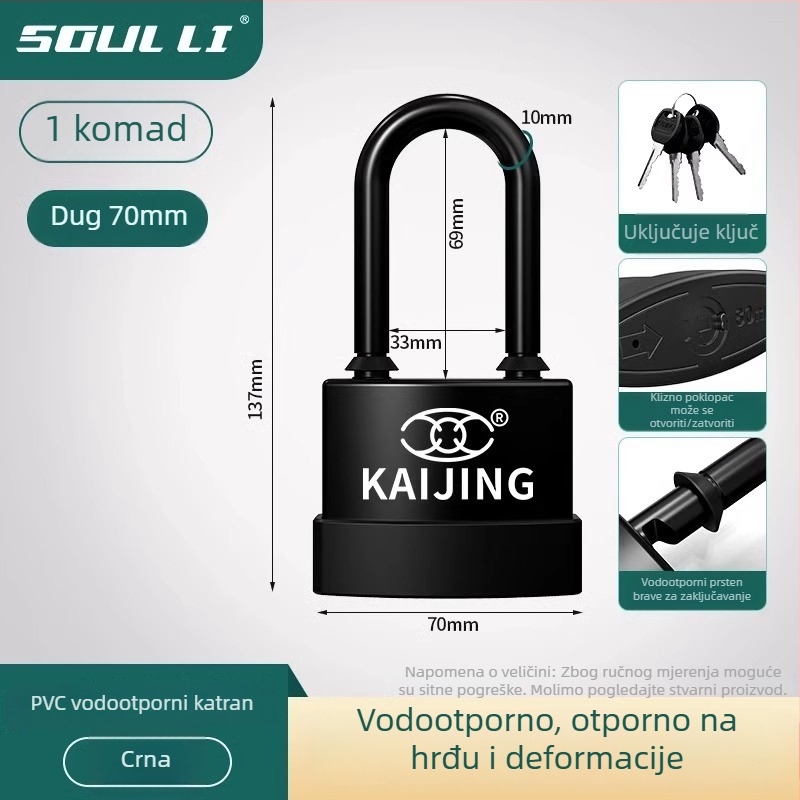Sigurnosna brava Type C, željezno tijelo, Neck Strength branda, stil lagani luksuz, za svakodnevnu uporabu