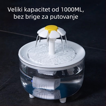 Automatski cirkulirajući dispenzer vode za mačke i pse s odvojivim dizajnom