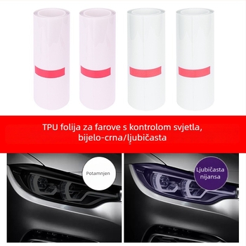 TPU film za svjetla s promjenom boje po osvjetljenju, samoreparirajuća zaštitna folija protiv ogrebotina za prednja i stražnja svjetla