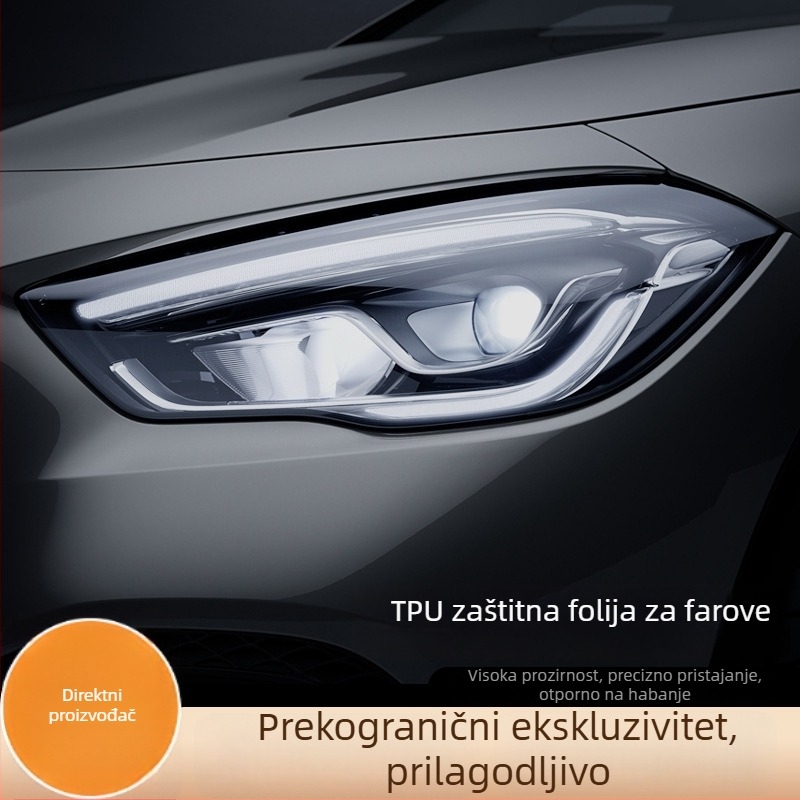 TPU film za svjetla s promjenom boje po osvjetljenju, samoreparirajuća zaštitna folija protiv ogrebotina za prednja i stražnja svjetla