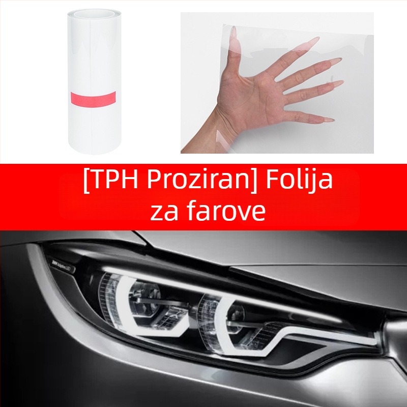 TPU film za svjetla s promjenom boje po osvjetljenju, samoreparirajuća zaštitna folija protiv ogrebotina za prednja i stražnja svjetla
