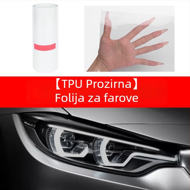 TPU film za svjetla s promjenom boje po osvjetljenju, samoreparirajuća zaštitna folija protiv ogrebotina za prednja i stražnja svjetla