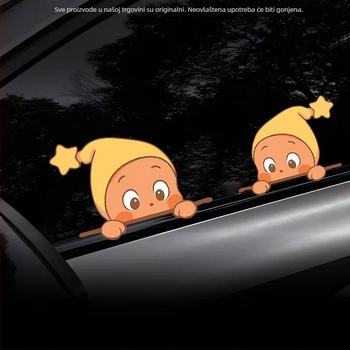 Reflektivna upozoravajuća naljepnica za karoseriju automobila – Marka Fan jing; Materijal: Naljepnica; Vrsta: Reflektivna upozoravajuća naljepnica; Ugradnja: sa usisnom čašom