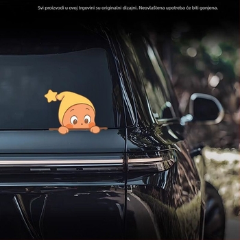 Reflektivna upozoravajuća naljepnica za karoseriju automobila – Marka Fan jing; Materijal: Naljepnica; Vrsta: Reflektivna upozoravajuća naljepnica; Ugradnja: sa usisnom čašom