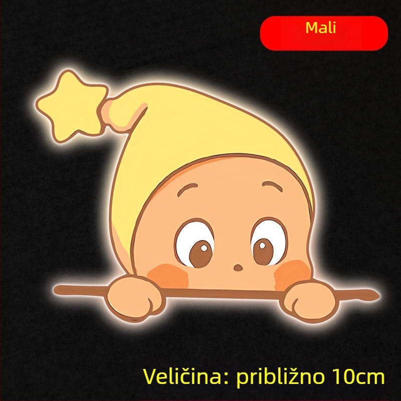 Reflektivna upozoravajuća naljepnica za karoseriju automobila – Marka Fan jing; Materijal: Naljepnica; Vrsta: Reflektivna upozoravajuća naljepnica; Ugradnja: sa usisnom čašom