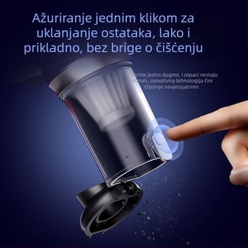 Bežični usisavač za auto – prijenosni ručni model s visokim usisnim kapacitetom (20V, 120W, 20000 Pa, punjiv, 5 m kabel)