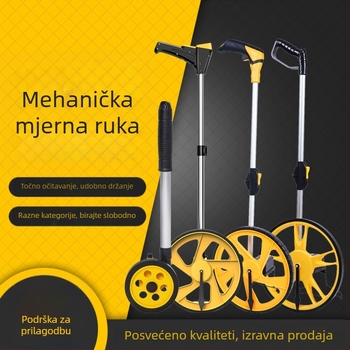 Mehanički mjerač udaljenosti s kotačićem, digitalni zaslon, ručno guranje, za vanjska mjerenja