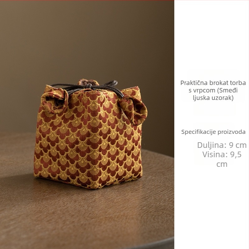 Pribor za ceremoniju čaja – nosiva tekstilna torba za čajni set, Daantang, novi kineski stil