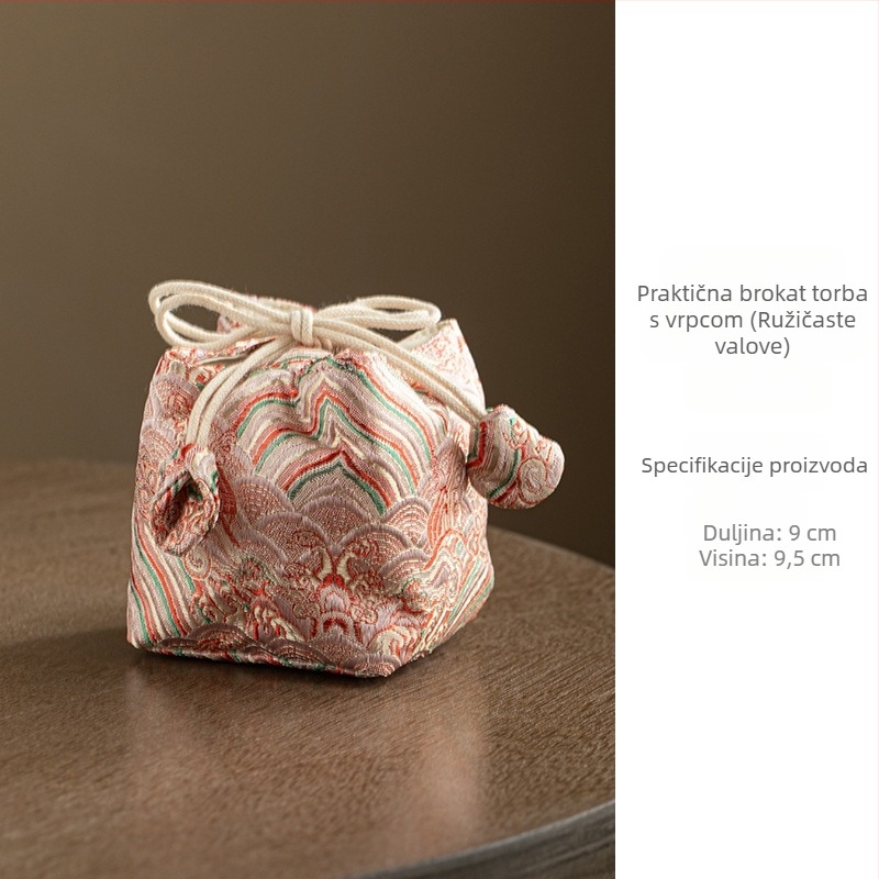 Pribor za ceremoniju čaja – nosiva tekstilna torba za čajni set, Daantang, novi kineski stil