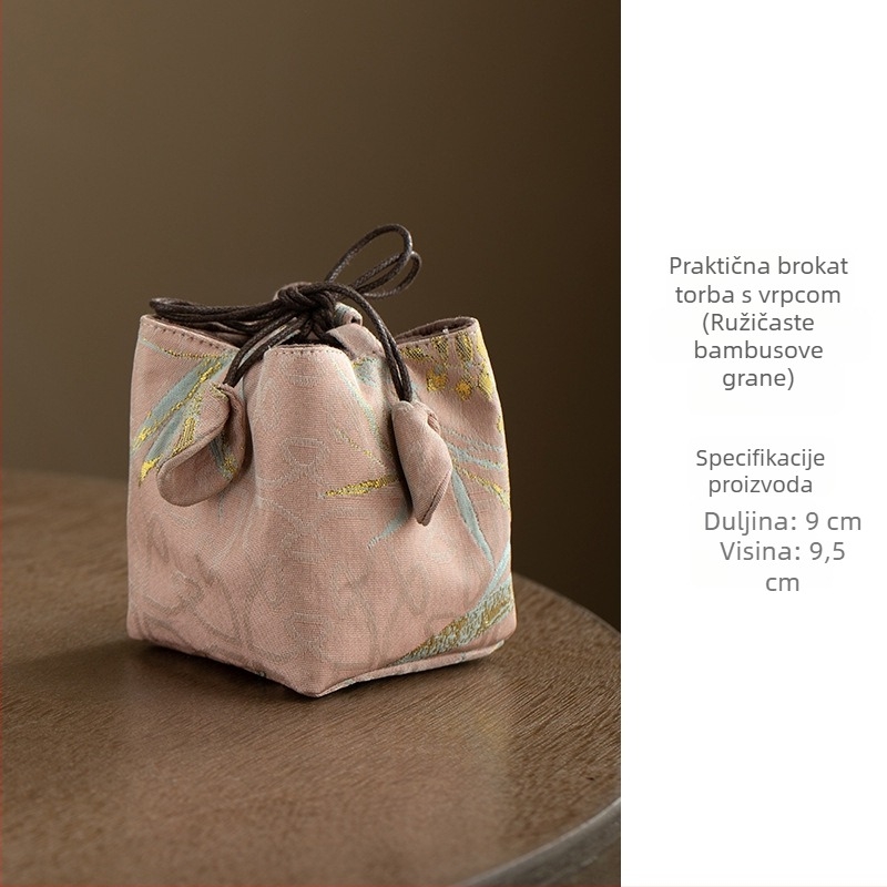 Pribor za ceremoniju čaja – nosiva tekstilna torba za čajni set, Daantang, novi kineski stil